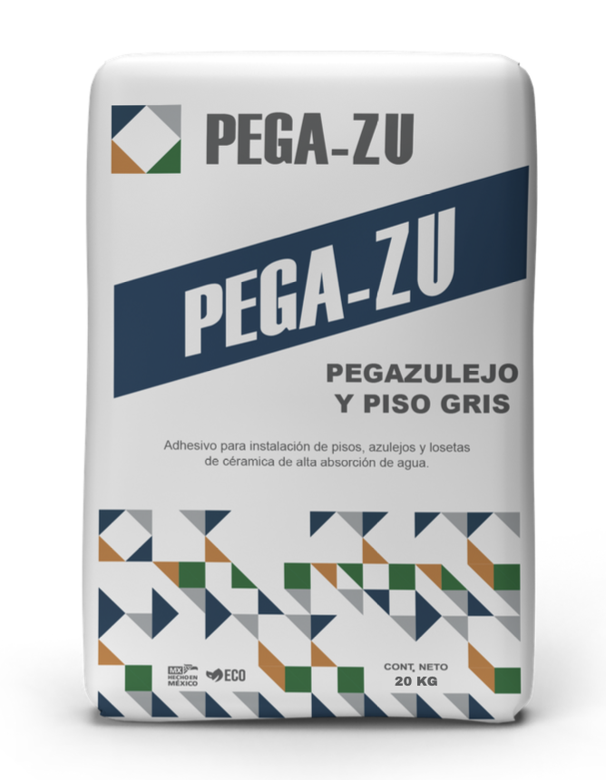 Saco Pegazulejo y Piso Gris Pega-Zu
